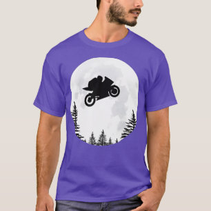 T-shirt Vélo Moto GP sur la Lune