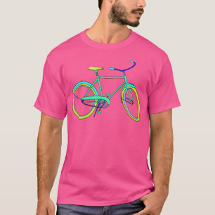 T-shirt Vélo Néon Vert Et Bleu