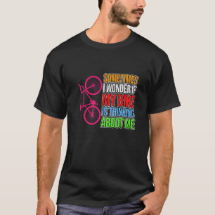 T-shirt Vélo Pensant à Moi Bicyclette Cyclisme Cyclisme Cy