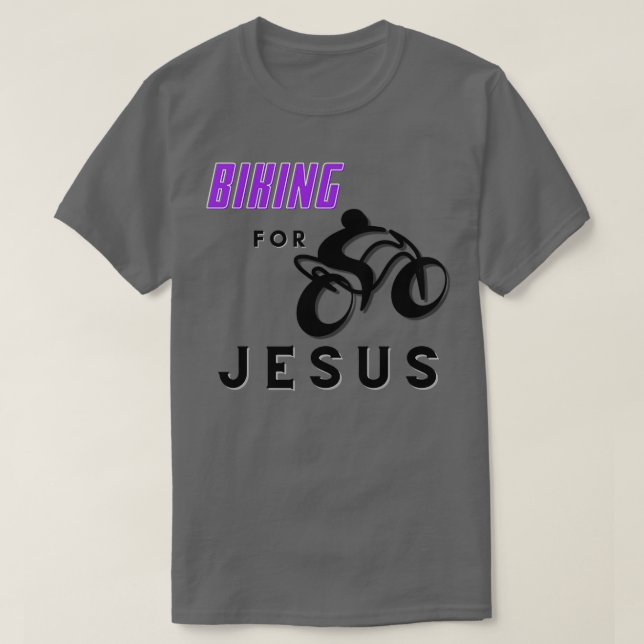 T-shirt Vélo Pour Jésus (Design devant)