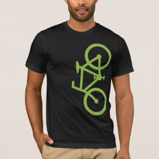 T-shirt Vélo, silhouette verticale, conception de chaux