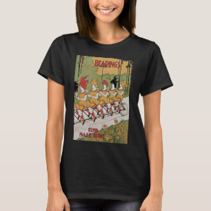 T-shirt Vélo tandem Art nouveau vintage