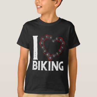 T-shirt Vélo tout terrain cyclisme vélo j'aime faire du vé