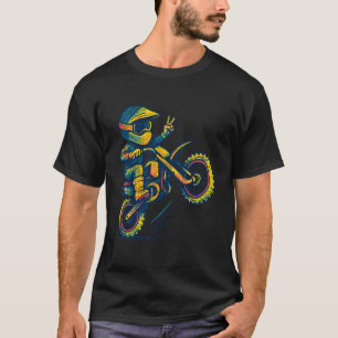 T-shirt Vélo Tout Terrain Motocross Enduro Course Drôle Ad
