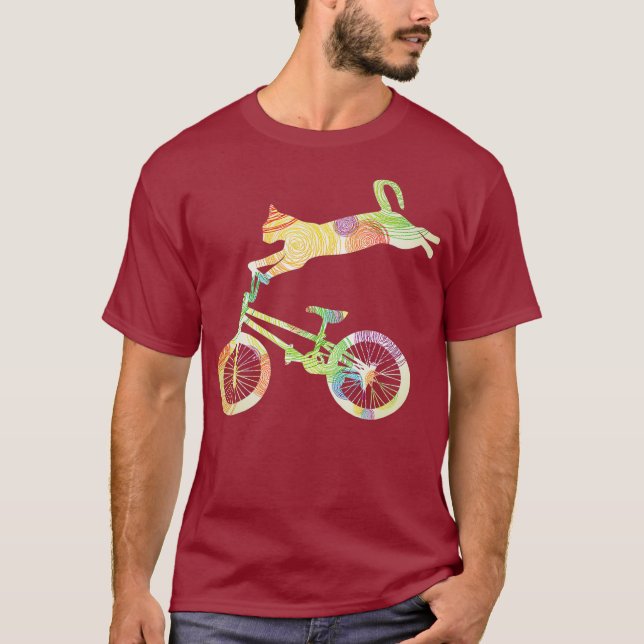 T-shirt Vélo vélo de chat - Votre collection de cadeaux (Devant)