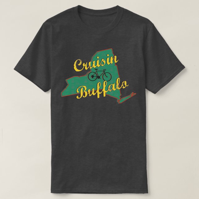 T-shirt Vélo Vélo Vélo Croisière Buffalo New York (Design devant)