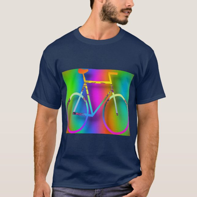 T-shirt Vélo Vélo Vélo Marine (Devant)