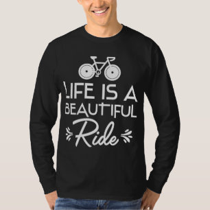 T-shirt Vélo Vélo Vie Est Un Beau Vélo Ride