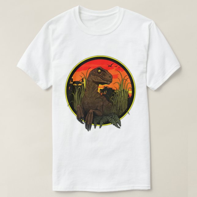 T-shirt Velociraptor - Clever Girl (Design devant)