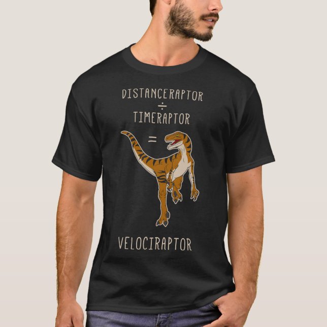 T-shirt Velociraptor = Distanceraptor  Timeraptor Essentia (Devant)