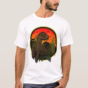 T-shirt Vélociraptor - Fille Intelligente