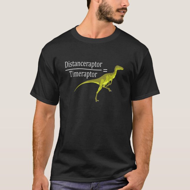 T-shirt Velociraptor Math Dinosaur Drôle Tee - shirt (Devant)