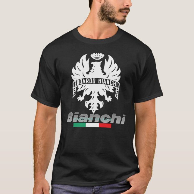 T-shirt Vélos Bianchi Edoardo Bianchi Passione Celeste  (Devant)