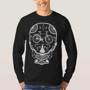 T-shirt Vélos de montagne Vélo sucre Crâne MTB Vélo Cyclis