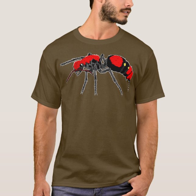 T-shirt Velvet Ants aka Vache Killer Wasg Bug Ant Sting (Devant)