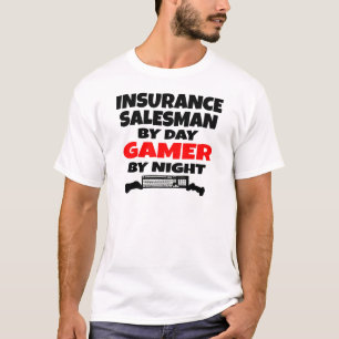 T-shirt Vendeur d'assurance Gamer
