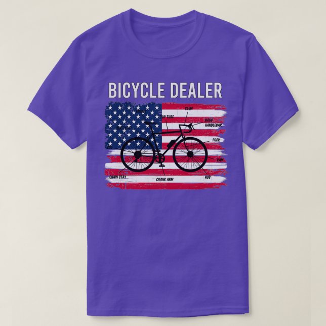 T-shirt Vendeur de vélos Technicien de vélo drôle Cadeau ( (Design devant)