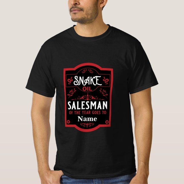 T-shirt Vendeur d'huile de serpent cadeaux amusants des ve (Devant)
