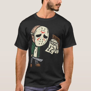 T-shirt Vendredi 12ème Drôle Halloween Humour de film d'ho
