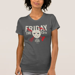 T-shirt Vendredi 13   Armes - Masque de hockey