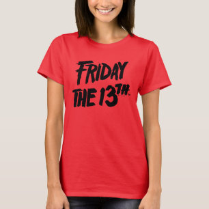 T-shirt Vendredi 13   Logo empilé peint
