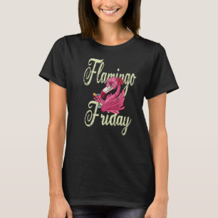 T-shirt Vendredi flamingo