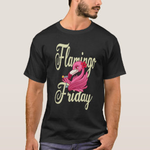 T-shirt Vendredi flamingo