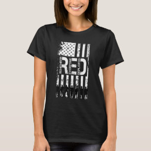 T-shirt Vendredi Nous Portons Le Rouge Nous Portons Le Rou