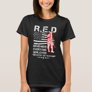 T-shirt Vendredi rouge militaire Vétéran Se souvenir de t