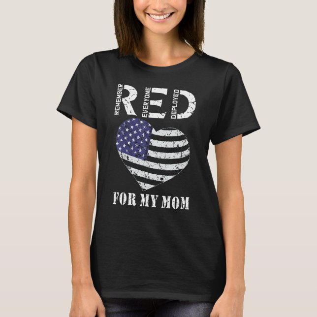 T-shirt Vendredi Rouge Pour Ma Mère Se Souvient De Tout Le (Devant)