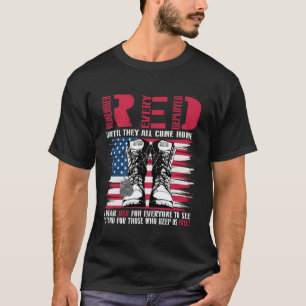 T-shirt Vendredi rouge Se souvenir de tous les militaires 