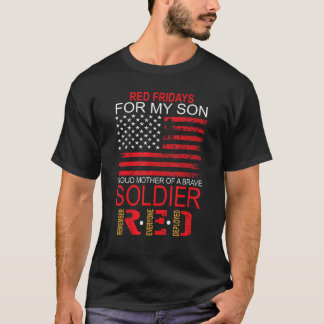 T-shirt Vendredi Rouge - T Chemise Fier Mère De L'Armée Ve