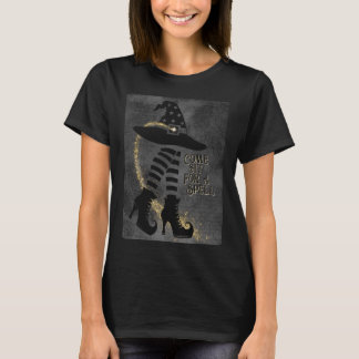 T-shirt Venez Asseyez-Vous Pour Une Sorcière Casquette & C