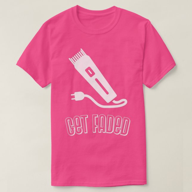 T-shirt Venez chez le barbier et évadez-vous (Design devant)