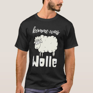 T-shirt Venez était laine mignonne Mouton Tube de laine co