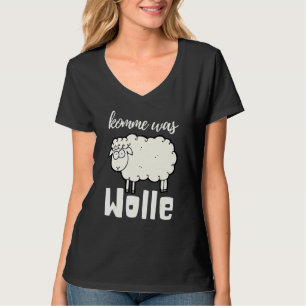 T-shirt Venez était laine mignonne Mouton Tube de laine co