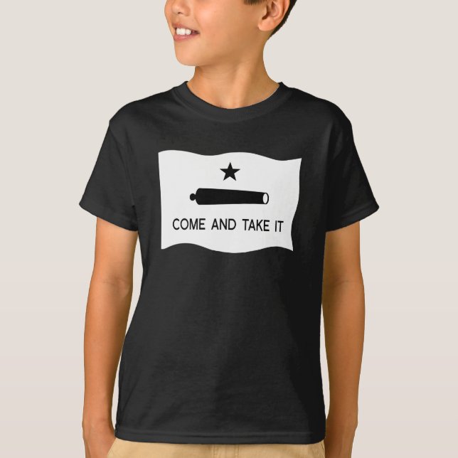 T-shirt Venez il falloir le ~ le Texas de drapeau (Devant)