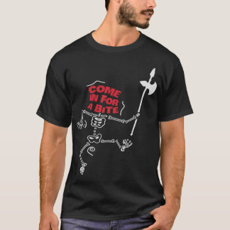 T-shirt Venez pour un squelette drôle pour Halloween