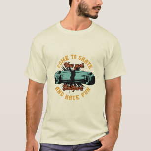 T-SHIRT VENEZ SKATE - ET AMUSEZ-VOUS - NEW YORK SKATEPARK