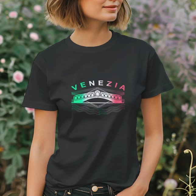 T-shirt Venezia Rialto Bold Lines femmes basic (Créateur téléchargé)