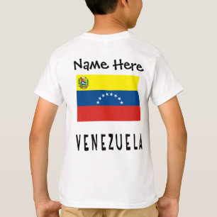 T-shirt Venezuela et le drapeau vénézuélien avec votre nom