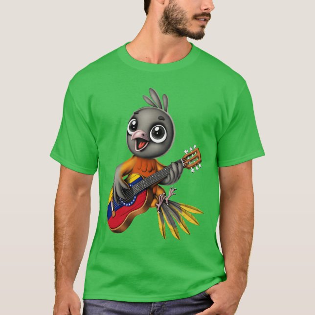 T-shirt Vénézuéla fille-oiseau (Devant)