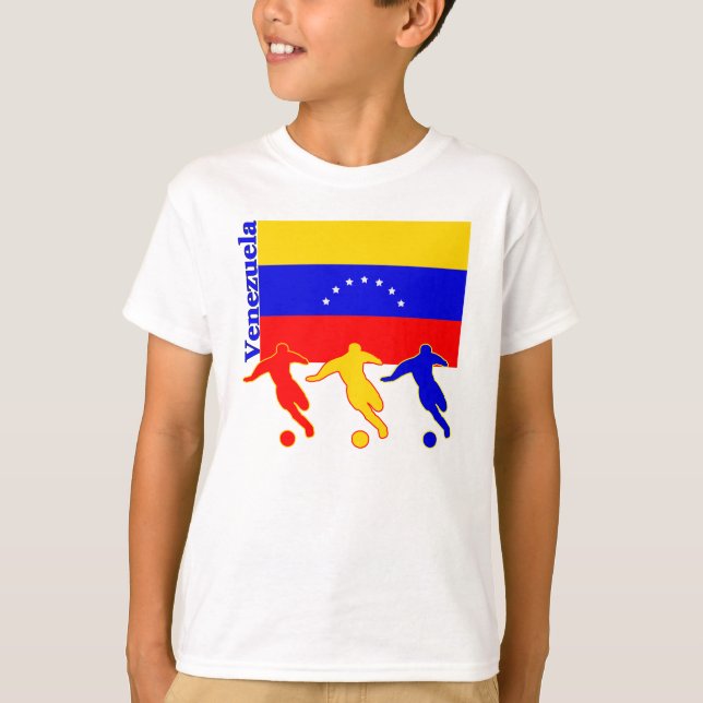 T-shirt Venezuela - Joueurs de football (Devant)