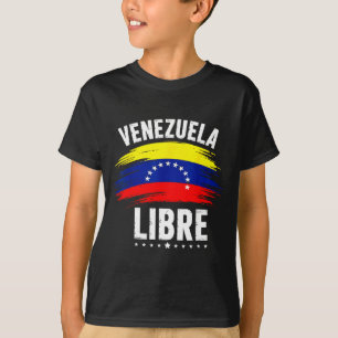 T-shirt Venezuela Libre 2026 Drapeau du cœur du Venezuela