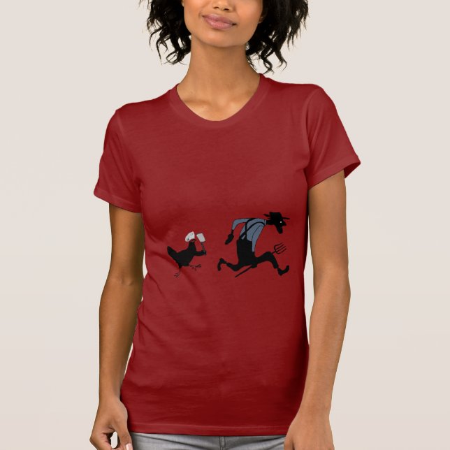T-shirt Vengeance de poulet (Devant)