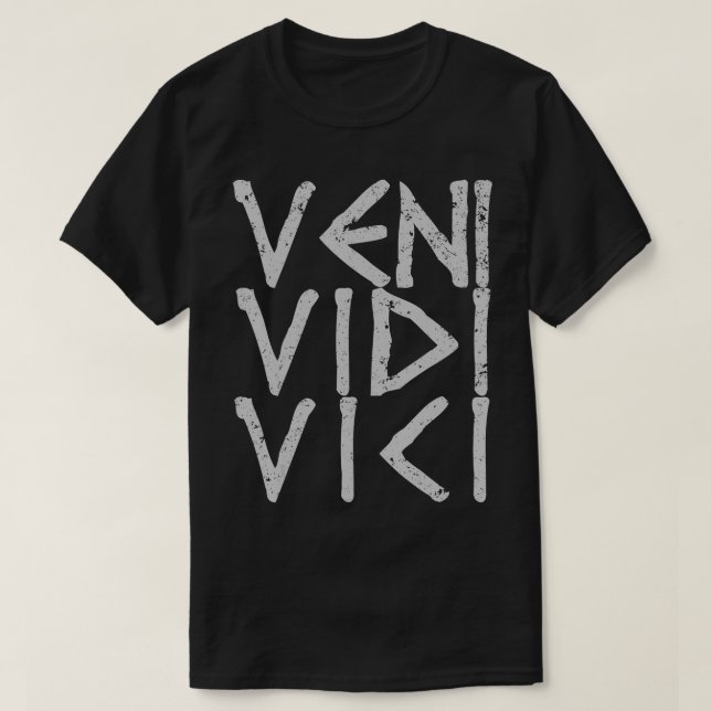 T-shirt VENI VIDI VICI Julius César  (Design devant)