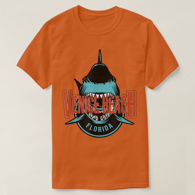 T-shirt Venice Beach dents de requin Souvenir ou Vacatio d (Design devant)