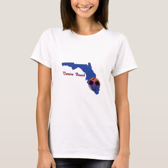 T-shirt Venice Beach Floride (Devant)