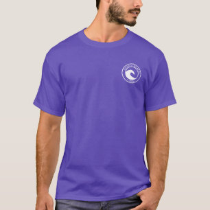 T-shirt Venice Beach White Ocean Wave Circle Design