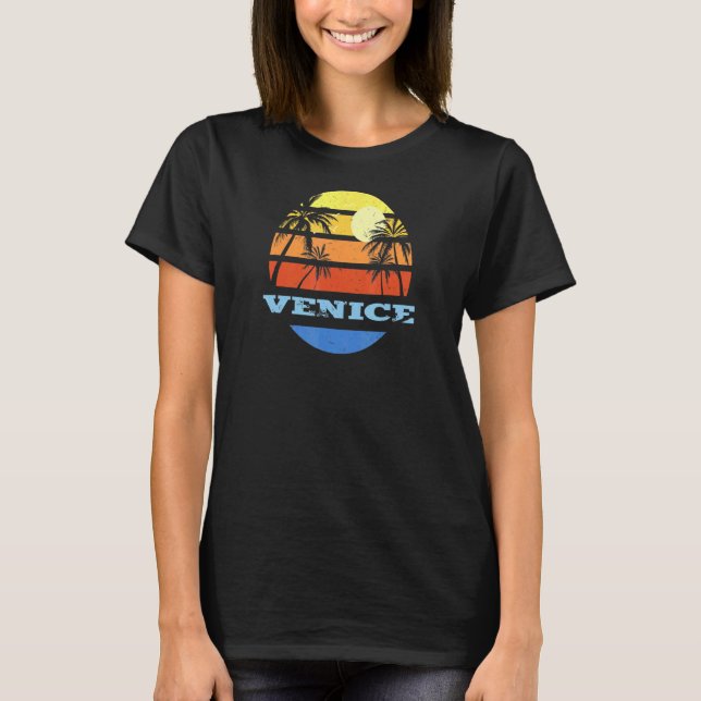 T-shirt Venice Floride Fl Beach Us Cities Beach Bum Summer (Devant)